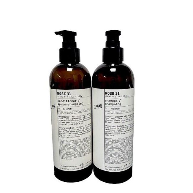 Le Labo Rose 31 Shampoo & Conditioner Bundle Jumbo 480ml New