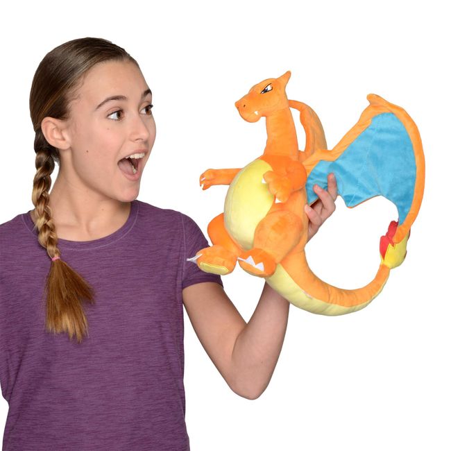 Pokemon Plush Backpack Charizard Stuffed Doll Toy Bag Kids