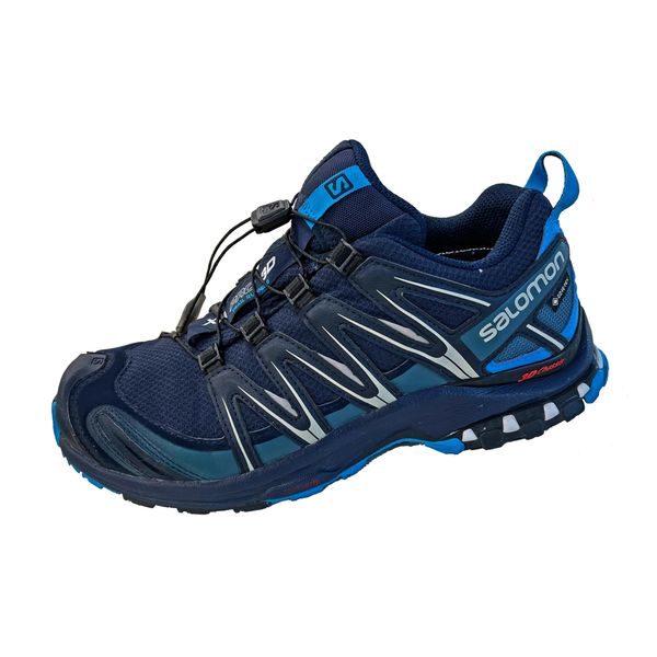 Salomon XA Pro 3D Gore-Tex Waterproof Men's Trail Running and Walking Shoes, Stability, Grip, Waterproof and Long-lasting Protection, Navy Blazer, 8.5