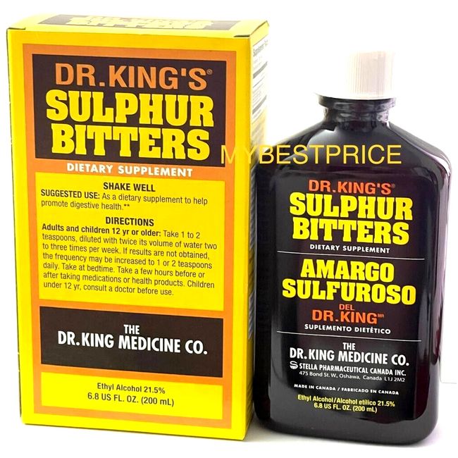 DR.KING'S Sulphur Bitters *  Amargo Sulfuroso exp / 2027 Dietary supplement