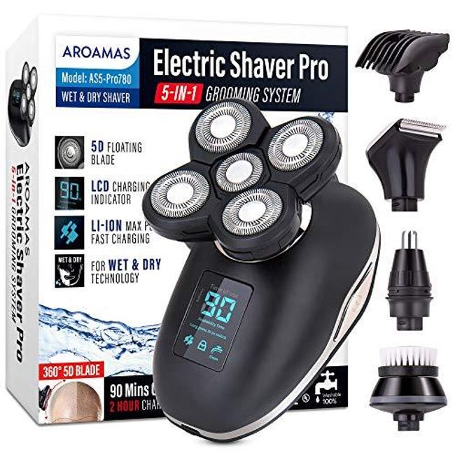 Aroamas Electric Razor for Men’s Head and Beard Shaving