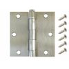 30 Pack 3.5" Satin Nickel Interior Door Hinges with Square Corner Hinges