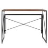 39" Folding Computer Desk Writing Study Desk Laptop Table for Home Office Brown