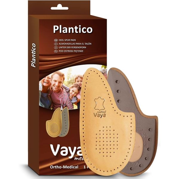 Vaya Plantico Orthopeadic Half Insoles for Heel Spurs and Plantar Fasciitis Insole with Heel Cushion Inserts with Heel Pad for Women and Men Size 45-46 Size 10-11