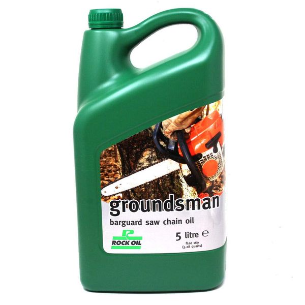 Rock Oil 5 litres Groundsman Chainsaw Oil Non-Fling Sticky - Chain + Bar Oil