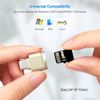 Memory Card Reader, USB 3.0 and USB-C to SD Micro SD MS CF Card Reader Adapter, USB OTG Card Reader Micro SD Card Reader, microSDHC, microSDXC Memory Cards, for Laptops, MacBook, & Phones (Silver)