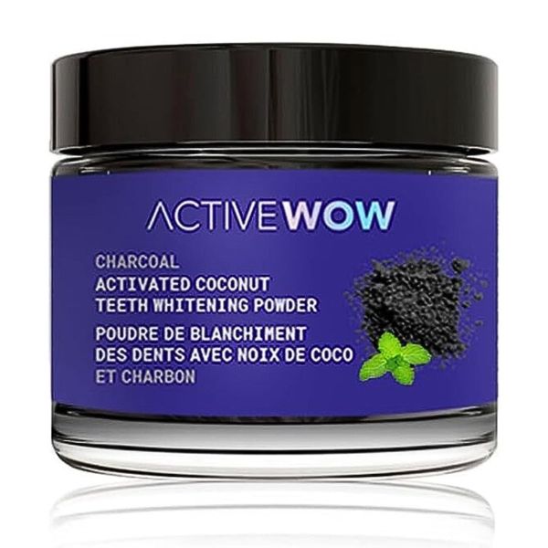 Organic Whitening Toothpaste, Activated Charcoal Powder, Charcoal Powder, Toothpaste, Active Wow, Activated Charcoal, Toothpaste, Whitening, Charcoal Powder, 0.7 oz (20 g), Activated Coconut Charcoal