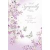 6 x Sympathy Condolence Cards Assorted Multipack 7.75x5.25"