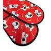 Double Oven Glove Red Dog & Bone Quilted Kitchen Pot Holder with Hanging Loop
