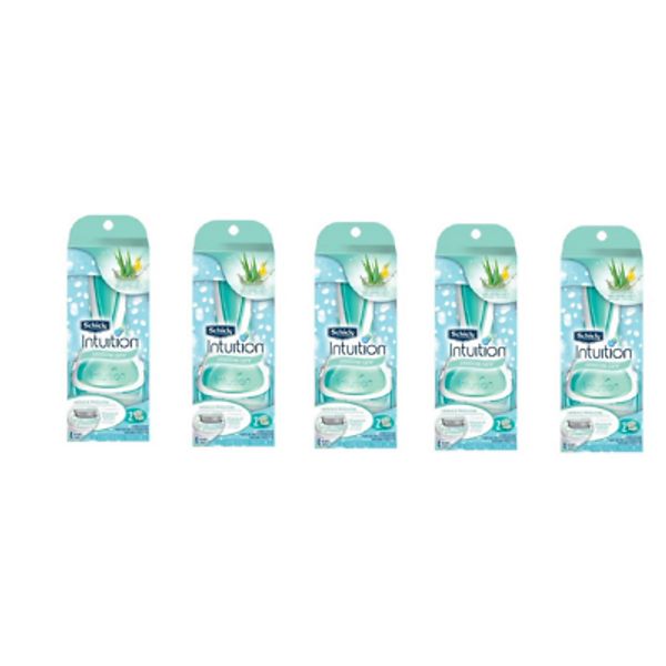 Schick Intuition Sensitive Care Razor + 2 Cartriges (5 pack)