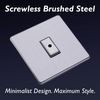 Varilight JDSE101S Dimmer Switch Brushed Steel 1 Gang