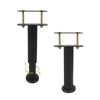 ascavs Adjustable Bed Frame Support Legs, 10-17 Inches Height,Steel Construction 2-Pack