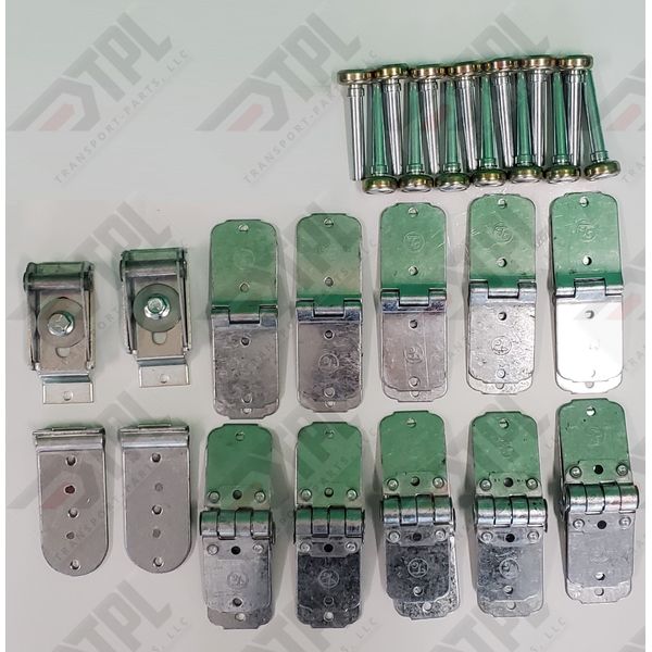 38 Pack TODCO Door Repair Kit- ALL Hinges +1" Rollers Overhead ROLL UP- 6 PANEL