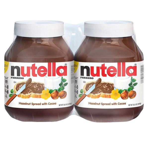 Nutella Hazelnut Spread with Cocoa, 33.5 oz, 2-count (2 Pack)