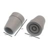 24 X Grey Rubber Crutch Frame Ferrules with Metal Insert