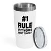 Programmer White Tumbler 20oz - f It Works Don't - Computer Programmer Gifts For Men Software Developer IT Engineer Student Coder Coding