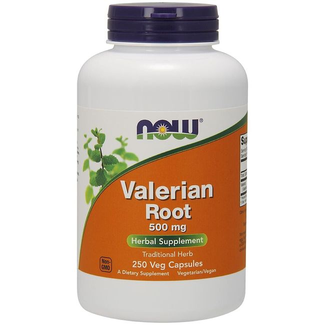 NOW FOODS Valerian Root 500 mg - 250 Veg Capsules