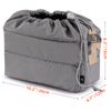 Koolertron Padded DSLR Camera Insert Shockproof Camera Bag Insert Camera Partition Protective Bag Compatible with Shot or Flash Light
