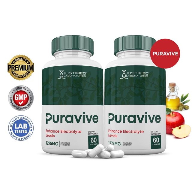 Puravive Pills 1275MG Supplement Mineral Keto Support Blend 2 Bottle