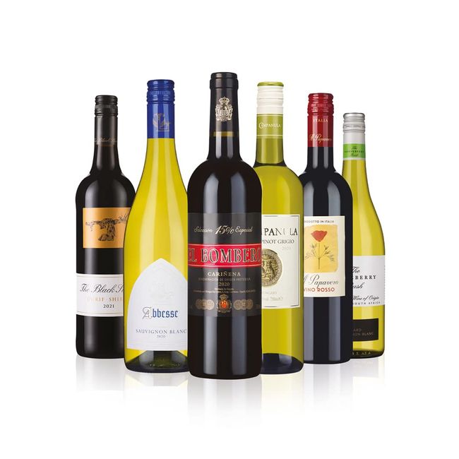 Laithwaites Customer Favourites Red and White Wine Selection - Case of 6 Mixed Bottles (75cl) - Black Stump Durif Shiraz, El Bombero, Abbesse Sauvignon Blanc & More