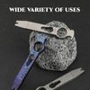 Hamans Titanium EDC Pliver Bottle Opener Clover Wrench Driver Compact Size EDC Multitool