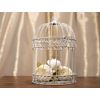 Anderson's Decorative Ivory Wire Birdcage Wedding Centerpiece, Table Décor, Hanging Decorations, Reusable
