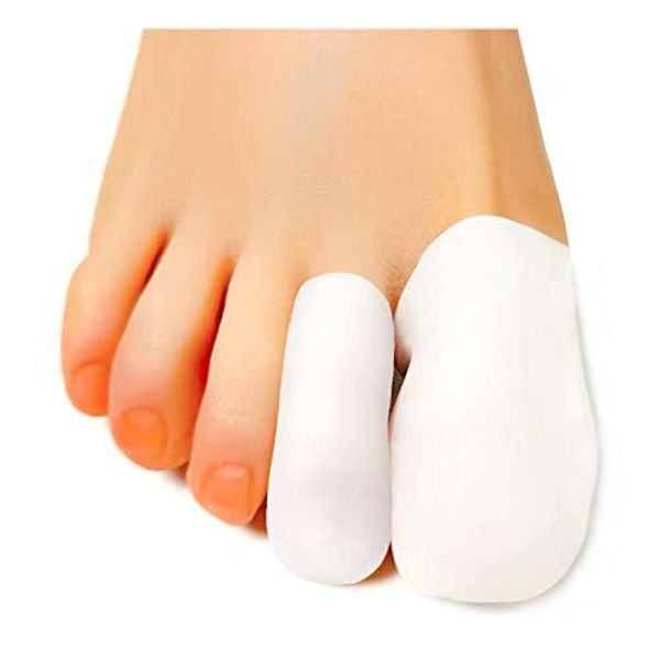 6 Pairs Toe Protector Gel Toe Caps for Men or Women Silicone Corn Cushion Pad...