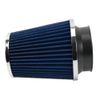 3" 76mm High Flow Inlet Dry Air Filter Cold Air Intake Cone Replacement Blue