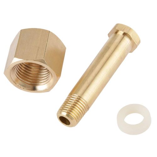 Carbon Dioxide Regulator,CGA-320,Inlet Nut and Nipple with Washer,Brass,Fasten The Valve of The CO2 Regulator Tightly
