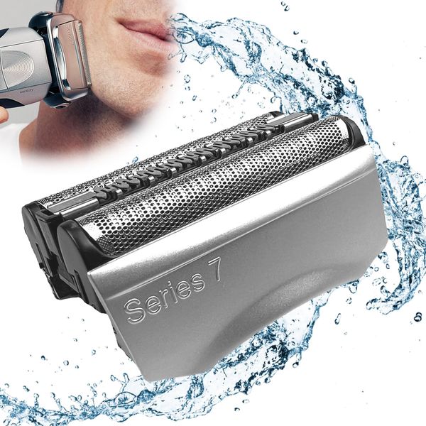 FEXPDL 70S Series 7 Replacement Head Men's Electric Shaver Replace Silver Foil Cutter Part Fit for Series 7 70S Foil & Cutter Replace Blade Wet and Dry Suitable S7 ProSkin