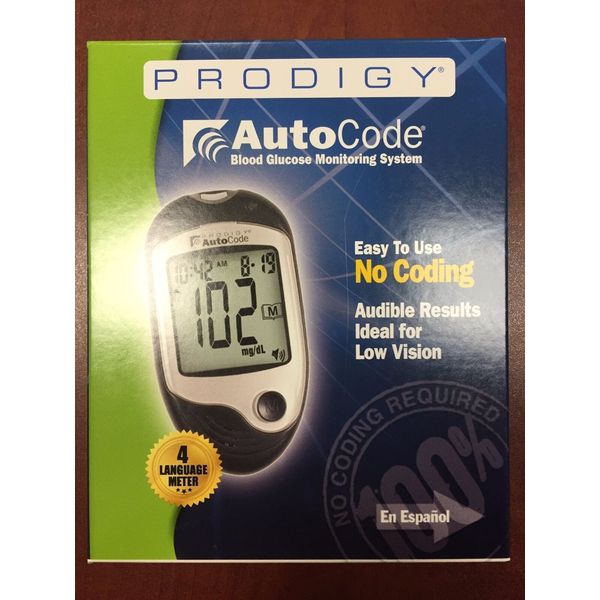 Prodigy Auto Code Talking Blood Glucose Monitoring Kit - English or Spanish