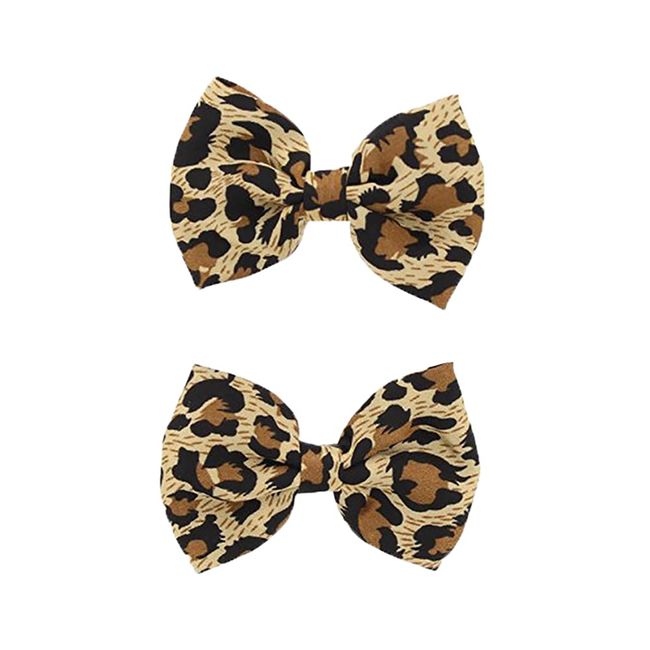 Zac's Alter Ego Satin Leopard Print Bows