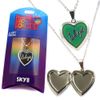 SKYE PERSONALISED HEART SHAPED NAMED MOOD LOCKET FUN GIFT PRESENT