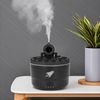 LED Quiet Essential Humidifier, Creative Shape Design Intelligent Timer Setting Portable Oil Diffuser with 7 Colors Light for Large Room(200ml Black)