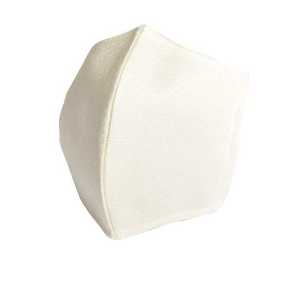 Reward AC104 Washable 3D Cloth Mask, Can Be Used Overlapping with Non-Woven Mask, Cloth Mask Made by Baseball Uniform Manufacturer, Uses Mesh Back Material, Made in Japan (Hamamatsu Factory) Ivory M