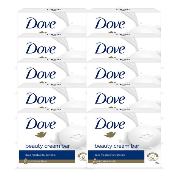 Dove Beauty Cream Bar Soap 90g x10