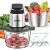 Versatile 8-Cup Stainless Steel Food Processor with Smart Overheat Protection