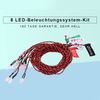 8 LED Lighting System Kit, RC Simulation Flashing Light, Rc Plane Navigation Lights for Airplane Helicopter