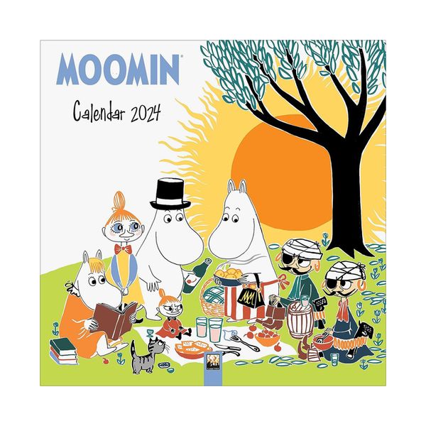 姆明挂历2024（艺术日历） Moomin Wall Calendar 2024 (Art Calendar) 原版日历 善本图书