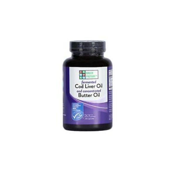 Fermented Cod Liver Oil Blend and Concentrated Butter Oil Blend - 120 Capsules