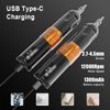 Wireless Tattoo Machine PRO Kit Adjustable Stroke 20pcs Cartridge Needle 1300mAh