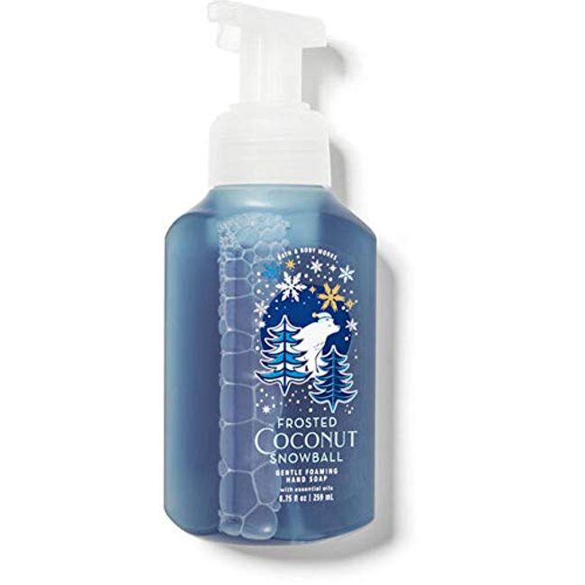 BATH & BODY WORKS BLUE SPARKLING SNOWFLAKES SOAP HOLDER FOR GENTLE FOAMING  SOAP