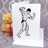 Large (A4) 'Body Builder' Blank Greeting Card (GC00022921)