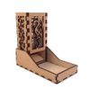 Dragon Mini Dice Tower v4 Clear Acrylic Window Laser Cut MDF Unique Gift