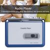 Bluetooth Cassette Player Auto Reverse Tape Player Bluetooth Output to Headphone Speaker, Auto Reverse Tape Player with Five function buttons, 2*AA batteries/USB powered, Volume adjustment knob