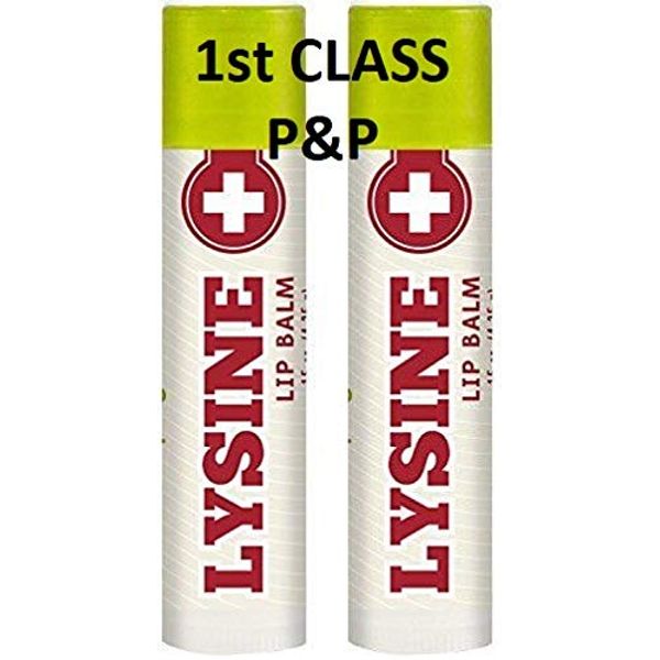 LYSINE Lip Balm 2 Tube Saver Pack 0.15 OZ (4 g) Fast Dispatch 312