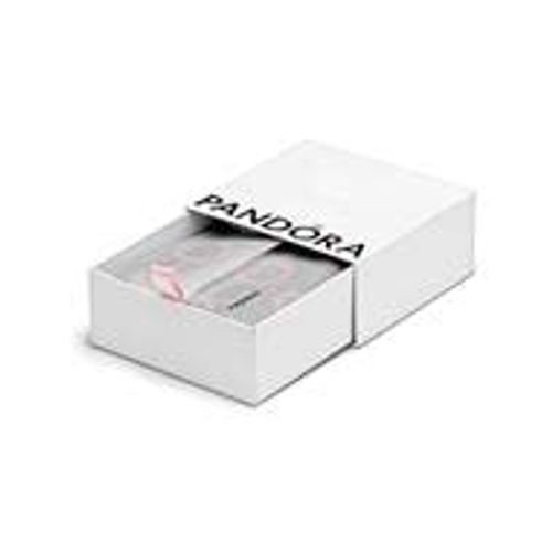 Pandora Medium Square Women's Jewellery Gift Box in White - Ideal for Rings, Bracelets and Charms - Includes Cushion, Cardboard, No gemstone.