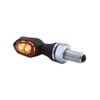 SHIN YO Crumb Motorrad LED Microblinker, schwarz, E-geprüft, (2er Pack)