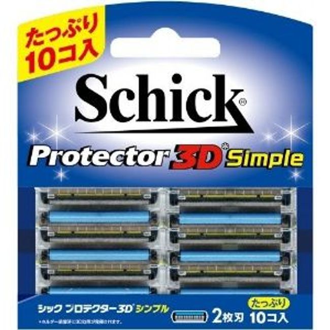 [Schick Japan] Schick Protector 3D Simple Replacement Blade (10 pieces) [Daily Necessities]