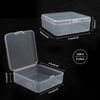 FISHSHOP 6 PCS Small Clear Plastic Storage Box Containers, Mini Rectangular Storage Box, Transparent Storage Case Organizer for Small Items and Other Craft Projects